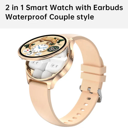 Fashion 2-in-1 Smartwatch Sports watch with headphones Elegant Women's Men's Waterproof Watch with earbuds Simple Yet Sophisticated Dial for Business & Social Events Temu