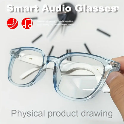 Smart Audio Glasses, Wireless, Rechargeable Battery, Built-in Microphone, High-Resolution Audio, Touch Control, Anti-Blue Light, for Office, Outdoor, Sports, Driving, Music Playback, Hands-Free Calling - Ideal Holiday Gifts Chic Le'Meek