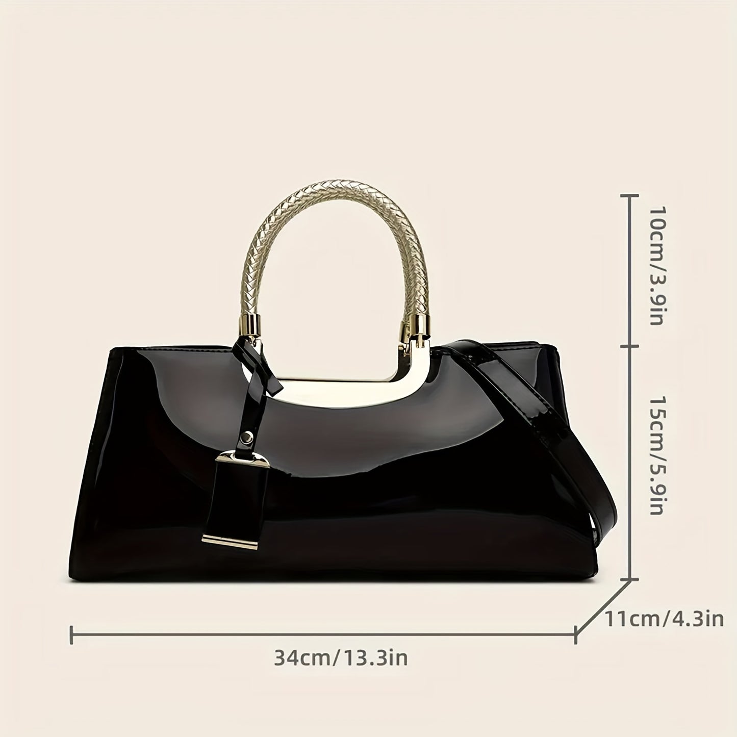 Spacious Long Purse, Sturdy Top Handle, Classic Satchel Style, Versatile Shoulder or Crossbody Bag for Women, Ideal for Ladies Evening Events