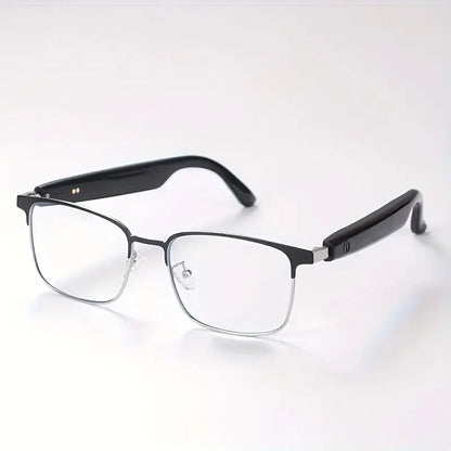 Unisex Smart Glasses with Auto-Dimming & Fashion Glass Transition, Built-in Mic/Speaker for HD Voice Calls & Hi-Fi Sound, Lightweight Battery-Powered Design for Driving,, Home Use - Perfect Holiday Gift, Driving Eyewear, Acce Chic Le'Meek