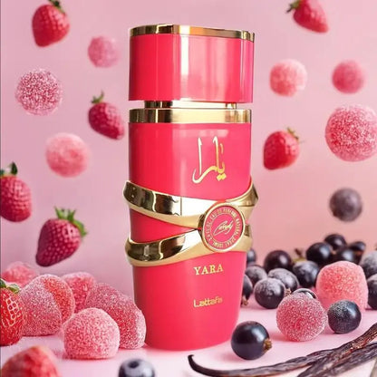 Lattafa Yara Candy - Vanilla, Fruity, Citrus, Floral - Eau de Parfum Long-Lasting Fragrance for Women, 3.40 Ounce / 100 ml Chic Le'Meek