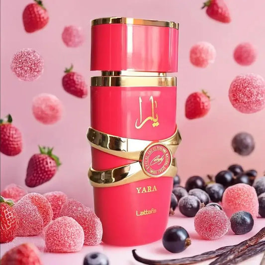 Lattafa Yara Candy - Vanilla, Fruity, Citrus, Floral - Eau de Parfum Long-Lasting Fragrance for Women, 3.40 Ounce / 100 ml Chic Le'Meek
