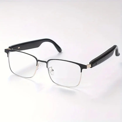 Unisex Smart Glasses with Auto-Dimming & Fashion Glass Transition, Built-in Mic/Speaker for HD Voice Calls & Hi-Fi Sound, Lightweight Battery-Powered Design for Driving,, Home Use - Perfect Holiday Gift, Driving Eyewear, Acce Chic Le'Meek