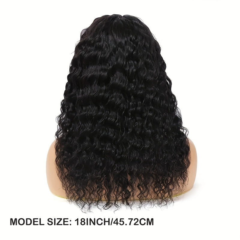 200% Density 13x4 Lace Front Human Hair Wig Long Curly Wig Long Deep Curly Wig Natural Hairline With Baby Hair