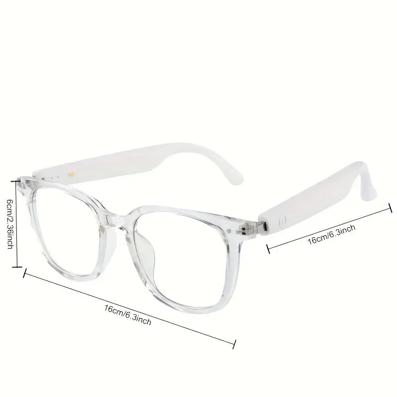 [New Smart Glasses] Smart Glasses: New Photo-taking Outdoor Sports | Music And Calls, Lightweight, Remote Control Photography, Built-in Microphone And Speaker, Noise Reduction, Touch And AI Voice Assistant, Compatible With IP Chic Le'Meek