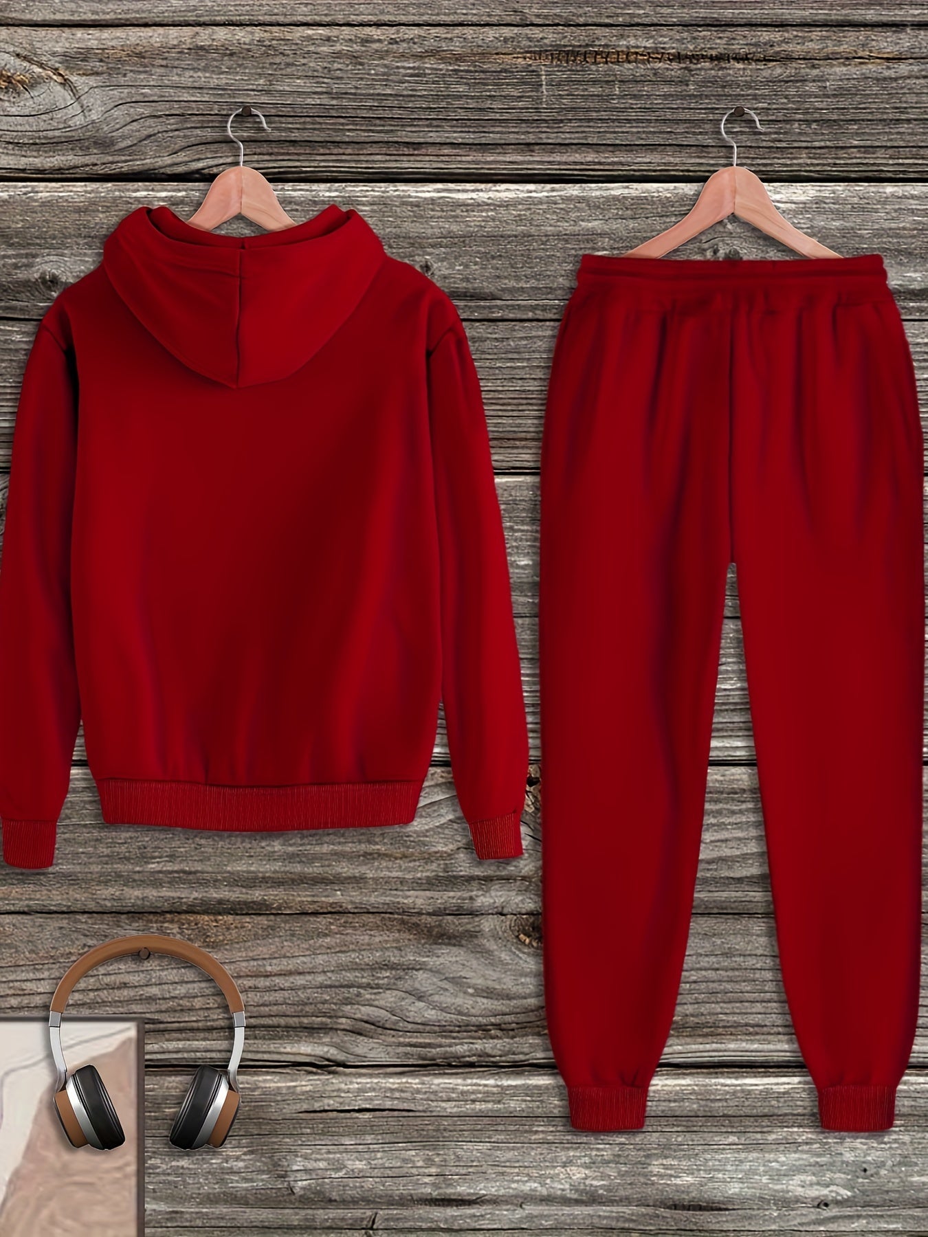 Plus Size Cozy Chic Print Pants Set - Soft Kangaroo Pocket Long Sleeve Hoodie, Drawstring Pants, Relaxed Fit, Casual Outfit for Women - Autumn Winter Fashion Essentials