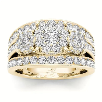 9 Classic Women'S Multi Style Wedding Ring Sets, Including Synthetic Zirconia Rings, Perfect For Daily Women'S Clothing, Jewelry, And Accessories Chic Le'Meek