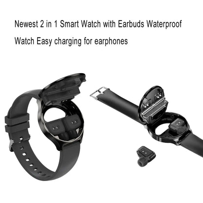Fashion 2-in-1 Smartwatch Sports watch with headphones Elegant Women's Men's Waterproof Watch with earbuds Simple Yet Sophisticated Dial for Business & Social Events Temu