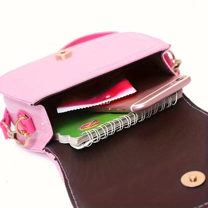 Sanrio for hello kitty Crossbody Bag - Adjustable Strap, Lightweight Synthetic, Multi-Color Options for Daily Commute, Parties & Weddings, Durable Polyester Lining, Snap Closure Purse Chic Le'Meek