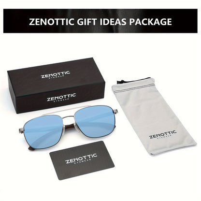 ZENOTTIC Pilot Wood Polarized Sunglasses For Men 100% UV Protection Fishing Driving Golf