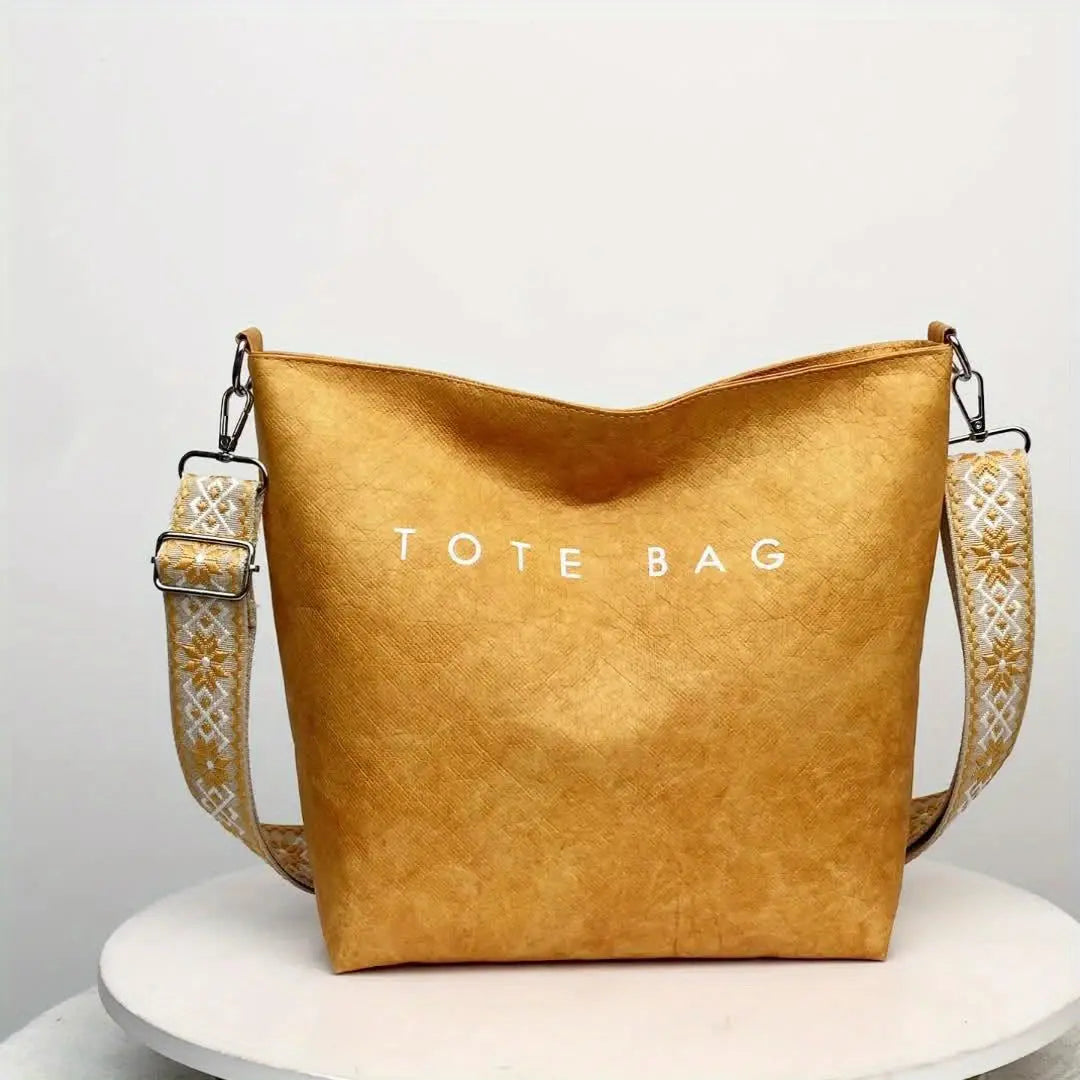 Women'S Fashionable Tote Bag - Large Capacity, Bohemian Style with Wide Shoulder Strap, Trendy Shoulder Bag for Daily Commute, Travel, and Gifts, Commute Tote Bag | Bohemian Style Bag | Adjustable Strap Bag Chic Le'Meek