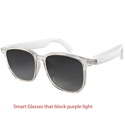 [New Smart Glasses] Smart Glasses: New Photo-taking Outdoor Sports | Music And Calls, Lightweight, Remote Control Photography, Built-in Microphone And Speaker, Noise Reduction, Touch And AI Voice Assistant, Compatible With IP Chic Le'Meek