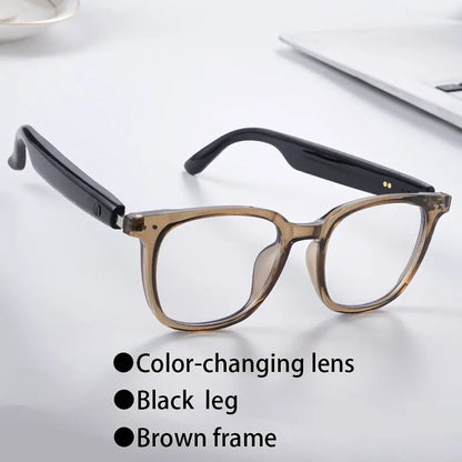 [New Smart Glasses] Smart Glasses: New Photo-taking Outdoor Sports | Music And Calls, Lightweight, Remote Control Photography, Built-in Microphone And Speaker, Noise Reduction, Touch And AI Voice Assistant, Compatible With IP Chic Le'Meek