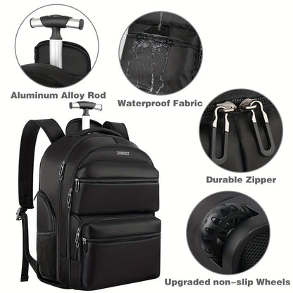 Spacious Travel Companion with 3 Portable Packing Bags, Durable Carry-On Duffle Bag for Work, Business Trips, and Vacations