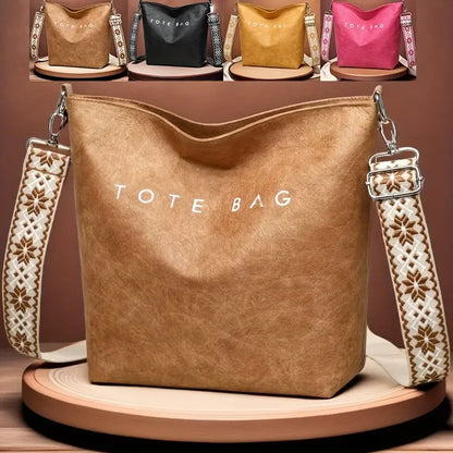 Women'S Fashionable Tote Bag - Large Capacity, Bohemian Style with Wide Shoulder Strap, Trendy Shoulder Bag for Daily Commute, Travel, and Gifts, Commute Tote Bag | Bohemian Style Bag | Adjustable Strap Bag Chic Le'Meek