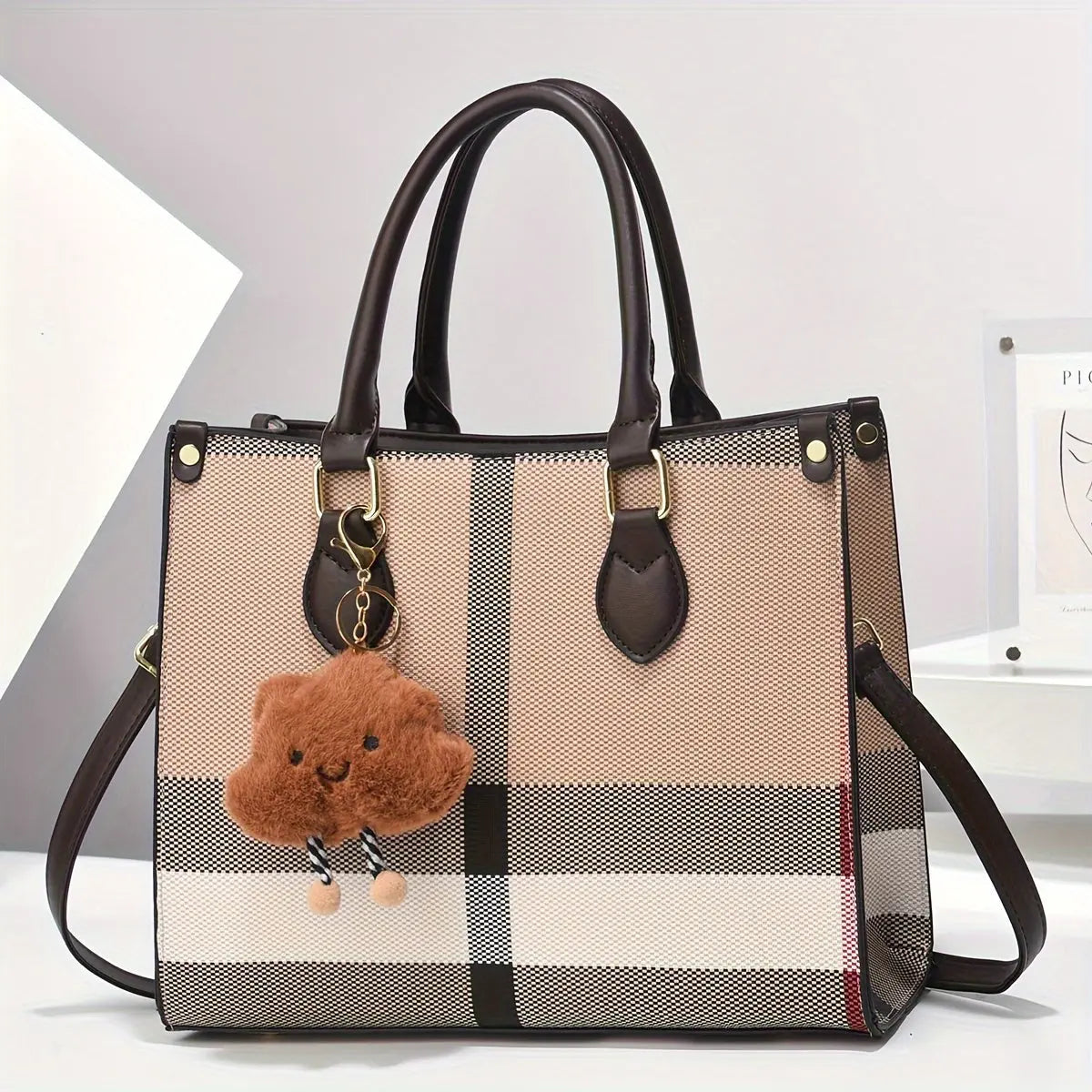 [Luxury Handbag] Trendy Large Tote, High-End Luxury Shoulder Bag, Stylish Handbag | For Family, Mom on Mother's Day, Easter Chic Le'Meek
