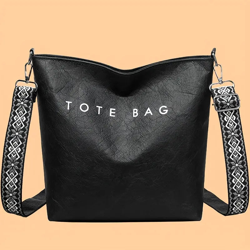 Women'S Fashionable Tote Bag - Large Capacity, Bohemian Style with Wide Shoulder Strap, Trendy Shoulder Bag for Daily Commute, Travel, and Gifts, Commute Tote Bag | Bohemian Style Bag | Adjustable Strap Bag Chic Le'Meek