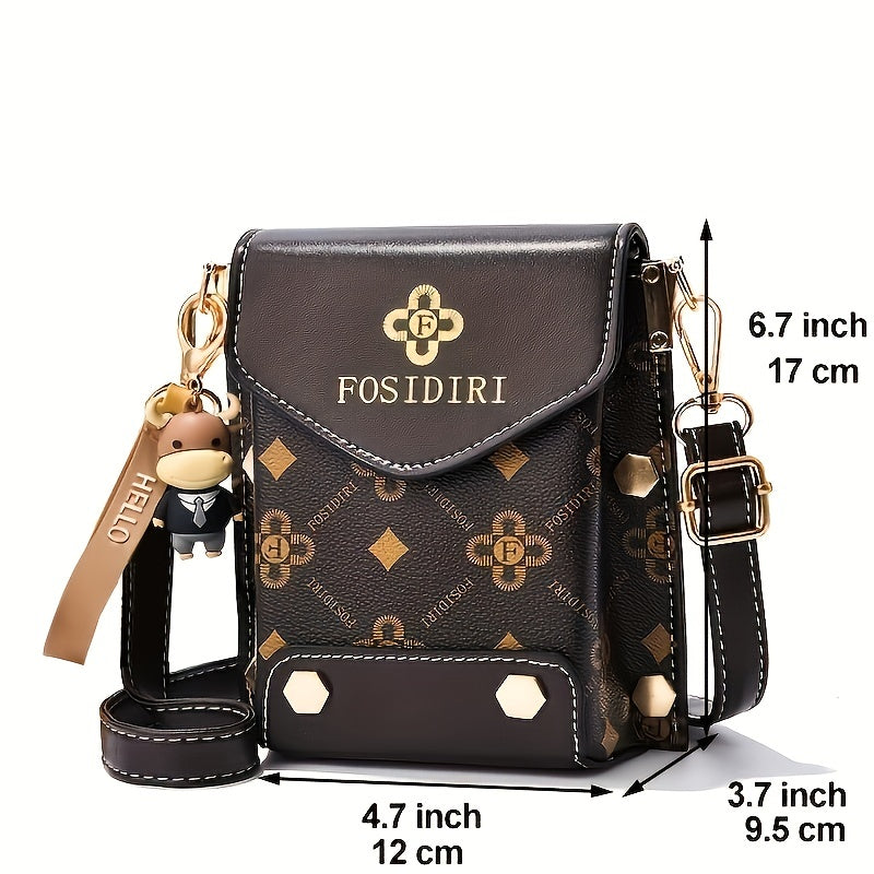 Stylish Girls Fashion Crossbody Mobile Phone Bag - Trendy Shoulder Mini Bag for Convenient Carry & Ideal Gift Idea