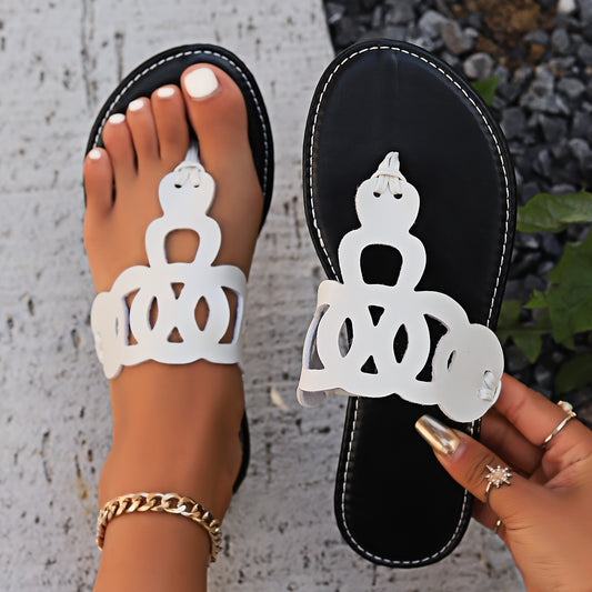 Stylish Slip-on Open Toe Sandals with Synthetic Leather Upper, Rubber Sole, and Comfortable Rubber Insole - Perfect for Beach, Outdoor, and Casual Occasions