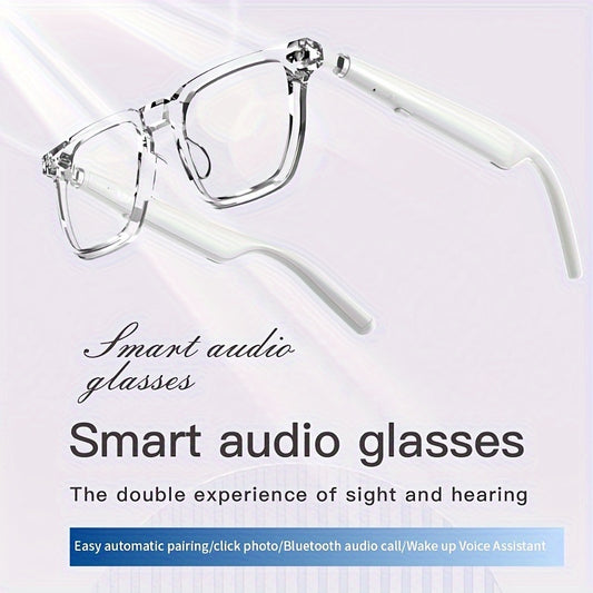 1pc Young And Fashionable Smart Glasses, Two Color Smart Touch Audio Glasses, Sports Outdoor, Office, Business, Driving Glasses, Portable Smart Ultra Clear Glasses