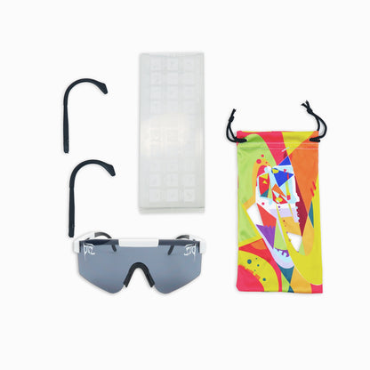 Simple Glasses For Travel Use, Fashion Summer 2024 Geometric Frame Double Beam Sun Protection Glasses, Travel Accessories